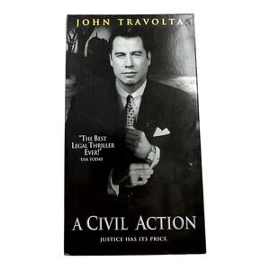 A Civil Action John Travolta VHS Tape Movie Film Justice Has Its Price